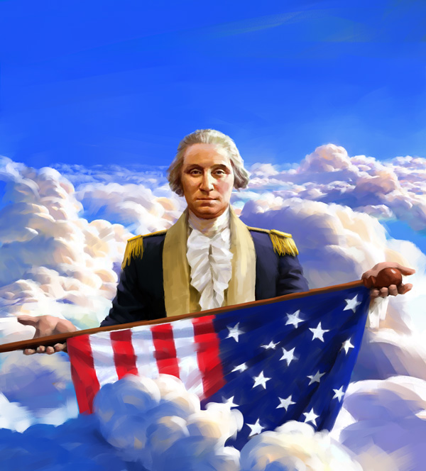 George Washington's Selflessness by Artchemy
