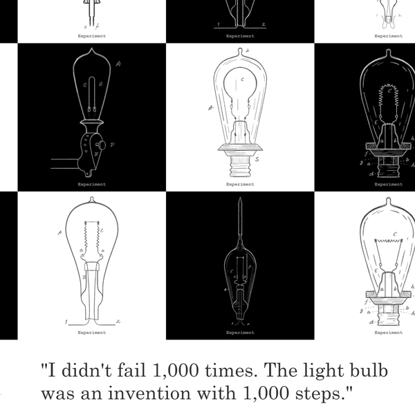 Thomas Edison's Perseverance by Artchemy