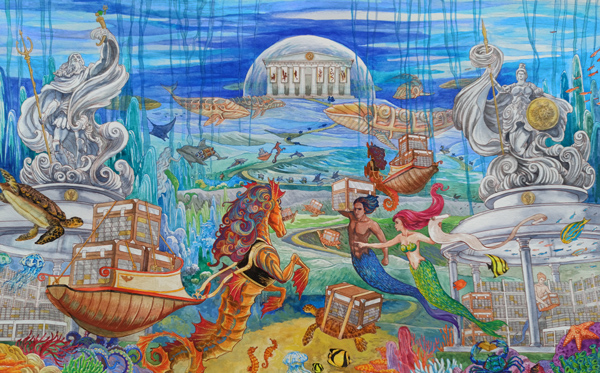The Treasury of Poseidon & Athena by Artchemy